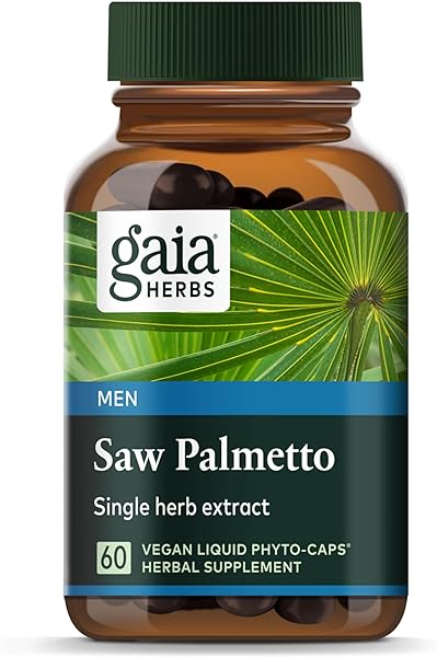 Gaia Herbs Saw Palmetto - Supports Healthy Prostate Function for Men - Contains Saw Palmetto and Sunflower Seed Lecithin to Support Men’s Health - 60 Vegan Liquid Phyto-Capsules (30-Day Supply) in Pakistan in Pakistan