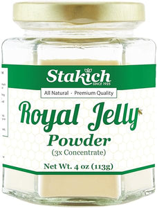 Stakich Royal Jelly Powder - 4 Ounce - 3X Concentrate - Freeze Dried, Pure, Natural in Pakistan