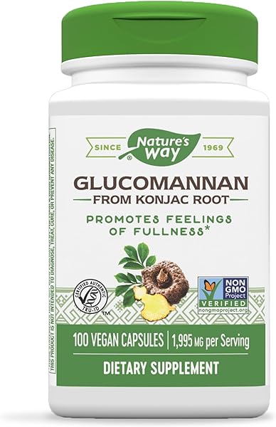 Nature's Way Premium Herbal Glucomannan from Konjac Root, 1,995 mg per serving, 100 Vcaps in Pakistan in Pakistan