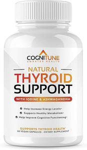 Thyroid Support Complex Supplement - Thyroid Support for Women and Men - Boost Energy, Focus, Metabolism - Iodine Supplements for Thyroid + B12, Selenium, Zinc, Copper, Ashwagandha, L-Tyrosine & More in Pakistan