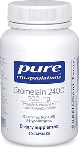 Pure Encapsulations Bromelain 2400 | 500 mg Supplement for Immune and Digestive Support, Enzymes, Joints, Muscle Recovery, and Bone Health* | 60 Capsules in Pakistan