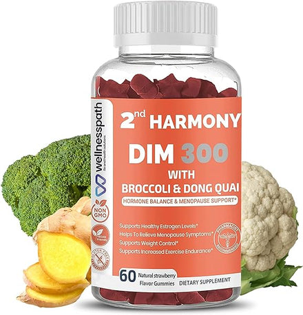 2nd Harmony DIM 300, DIM Supplement with Dong Quai, Aids with Menopause Relief and Hormone Balance for Women, Estrogen Supplement for Women and Men, 60 Gummies - Wellnesspath Rx and Health Solutions in Pakistan