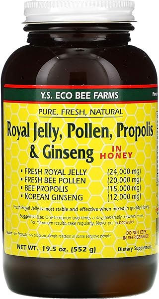 YS Royal Jelly, Pollen, Propolis & Ginseng in Honey (19.5 Fl. Oz Liquid) in Pakistan in Pakistan