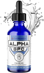 Alpha GPC - Liquid Drops - 99% Pure L Alpha-GPC - 300mg - 30 Day Supply - Non-GMO - Brain Booster Supplement for Focus, Memory, Clarity, Energy - Choline Supplement - Beginner Nootropic in Pakistan