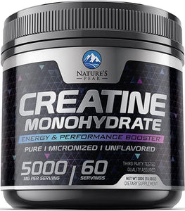 Pure Creatine 5000mg (5g) - Micronized Creatine Monohydrate Powder Unflavored, Keto Friendly - Creatine Pre Workout, Supports Muscle Building & Strength, Vegan, Keto, Gluten-Free - 60 Servings in Pakistan