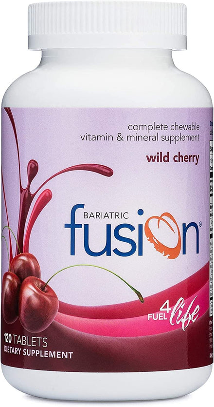 Bariatric Fusion Mixed Berry Complete Chewable Bariatric Multivitamin with Iron for Bariatric Surgery Patients Including Gastric Bypass and Sleeve Gastrectomy - 120 Tablets