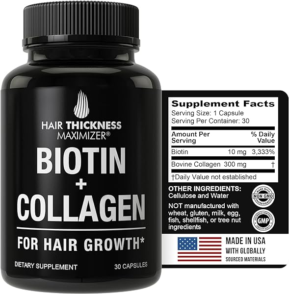 Biotin and Collagen Supplements - 10000mcg Bi in Pakistan