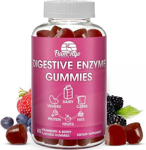 Digestive Enzymes Chewable Gummies: Helps Food Intolerance, Bloat, and to Digest Dairy, Carbs, Veggies, Protein, Fruit -Amylase Protease Lipase Lactase- Naturally Flavored Vegan Gummies. 60 Count in Pakistan
