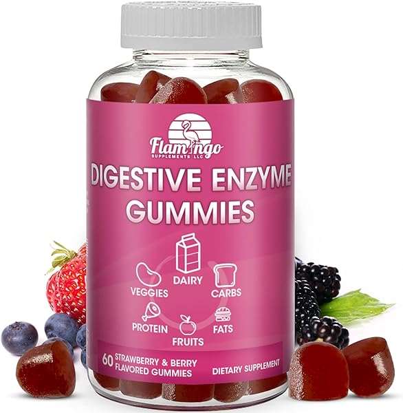 Digestive Enzymes Chewable Gummies: Helps Food Intolerance, Bloat, and to Digest Dairy, Carbs, Veggies, Protein, Fruit -Amylase Protease Lipase Lactase- Naturally Flavored Vegan Gummies. 60 Count in Pakistan in Pakistan