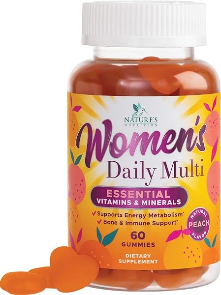 Womens Complete Daily Multivitamin with Vitamins A, B6, B12, C, D3, & E, Calcium & Zinc for Energy & Immune Health Support - Nature's Berry Flavored Gummy Multi Supplement for Women - 60 Gummies in Pakistan in Pakistan