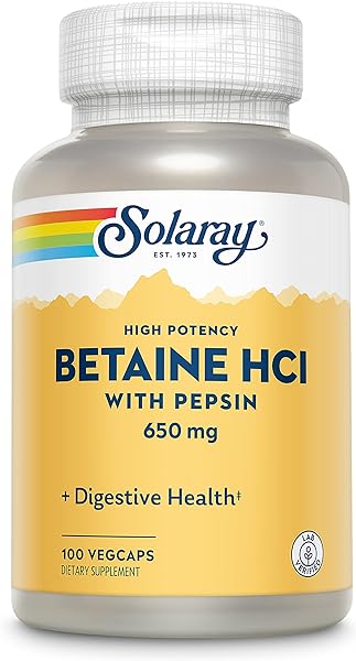 SOLARAY High Potency Betaine HCL with Pepsin  in Pakistan