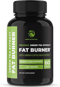 Green Tea Weight Loss Pills with Green Coffee Bean Extract | Belly Fat Burner, Metabolism Booster, & Appetite Suppressant for Women & Men | 45% EGCG | Vegan, Gluten-Free Supplement | 60 Capsules in Pakistan