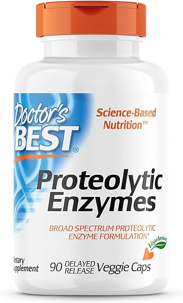 Doctor's Best Proteolytic enzymes, Digestion, Muscle, Joint, Non-GMO, Gluten Free, Vegetarian, 90 Veggie Caps in Pakistan