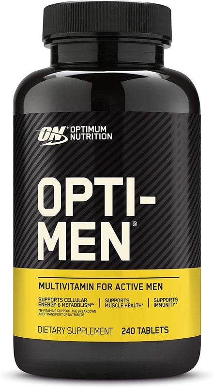 Optimum Nutrition Opti-Men, Vitamin C, Zinc and Vitamin D, E, B12 for Immune Support multivitamin