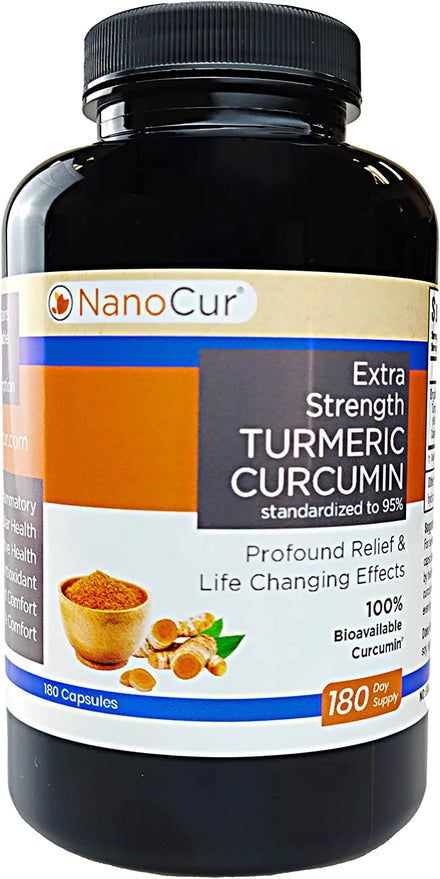 Nanocur Turmeric Curcumin - 100x More Active Than Turmeric, 170% More Active Than Curcumin + Black Pepper Extract. Joint Support, Relief, and Energy You’ll Feel. Organic Curcumin/Plant-Based Carrier.