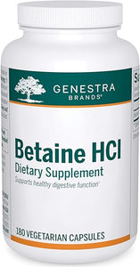 Genestra Brands Betaine HCl | Betaine Hydrochloride Supplement for Protein Digestion | 180 Capsules in Pakistan