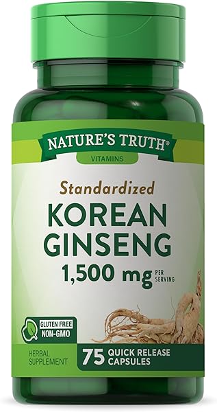 Nature's Truth Korean Ginseng Capsules | 75 C in Pakistan