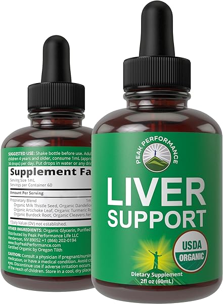 USDA Organic Liver Cleanse Detox & Repair. 6-in-1 Liquid Drops with Organic Milk Thistle, Artichoke Extract, and More. Zero Sugar, Liver Health Support Tincture Supplement Alternative To Capsules in Pakistan in Pakistan