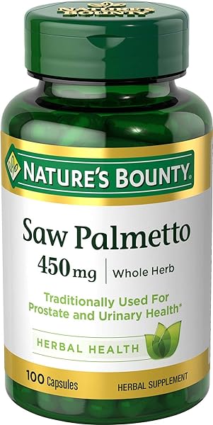 Nature's Bounty Saw Palmetto, Herbal Health Supplement, Prostate and Urinary Health, 450 mg, 100 Capsules in Pakistan in Pakistan