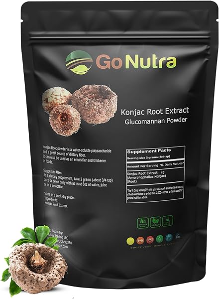 Konjac Root Extract Powder. Glucomannan Powder, Soluble Fiber Supplement. Prebiotic Fiber Supports Regularity, Keto Diet. Cornstarch Substitute for Thickening. Amorphophallus Konjac Pure 500 Grams in Pakistan