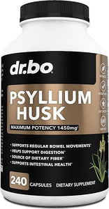 Psyllium Husk Capsule Fiber Supplement - Natural Powder Capsules for Constipation Relief for Adults - Nutritional Soluble Fiber Pills & Daily Regularity Support - Bulk Seed Husks Digestion Supplements in Pakistan