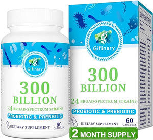 Probiotics and Men, 300 Billion CFU, 24 Strains Probiotics with 15 Organic Herbs probiotics Blend, Probiotic Supplement for Digestive Gut Immune & Whole-Body Health, 60 Caps - 2 Month Supply in Pakistan