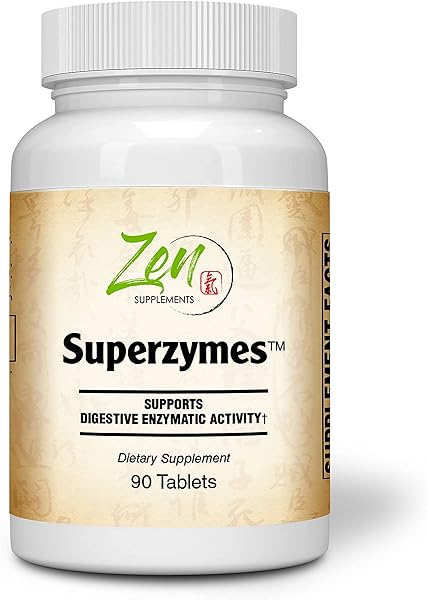 Superzymes Superzymes Multi-Enzyme Formula containing Pepsin, Bromelain, Papain, Pancreatin, & Betaine HCL 90-Tabs in Pakistan in Pakistan