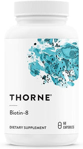 THORNE Biotin 8 - Vitamin B7 (Biotin) for Healthy Hair, Nails, and Skin - 60 Capsules in Pakistan