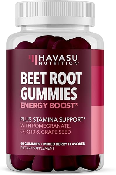 Beet Root + COQ10 Gummies Nitric Oxide Booster for Healthy Energy & Circulation Support with Pomegranate Extract | Circulation Supplements for Heart Health | Mixed Berry Flavor 60 Vegan Gummies in Pakistan