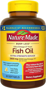 Nature Made Extra Strength Omega 3 Fish Oil Supplement, 2800 mg - 60 Softgels, 30 Day Supply in Pakistan