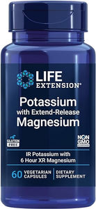 Life Extension Potassium with Extend-Release Magnesium – Heart health supplement for blood pressure support with two essential minerals – Non-GMO, vegetarian, gluten-free – 60 capsules in Pakistan