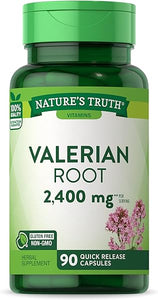 Nature's Truth Valerian Root Capsules | 2400mg | 90 Count | Non-GMO & Gluten Free Supplement in Pakistan