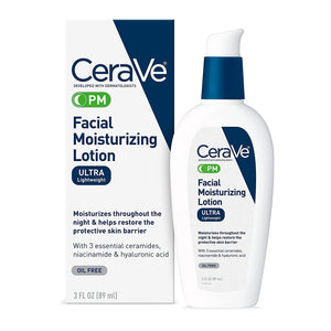 CeraVe Facial Moisturizing Lotion Night Cream with Hyaluronic Acid