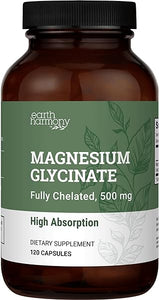 Chelated Magnesium Glycinate 500mg - High Absorption Magnesium Supplement for Women and Men, Magnesium Pills, Magnesium Capsules - Heart, Nerve and Bone Support (120 Capsules) in Pakistan