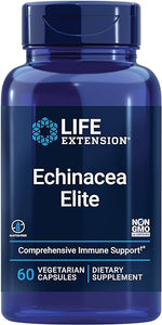 Life Extension Echinacea Elite – Get Strong Immune Support with Two Types of Echinacea Herb - Echinacea Supplement for Immune Support - Gluten Free, Non-GMO -60 Vegetarian Echinacea Capsules in Pakistan