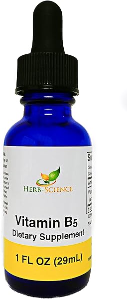 Vitamin B5 Drops Pantothenic Acid, Alcohol-Free Liquid Extract Maintain Healthy Hormones, Support Heart Health, Help Keep Skin and Hair Healthy and Support Immune System - Herb-Science in Pakistan