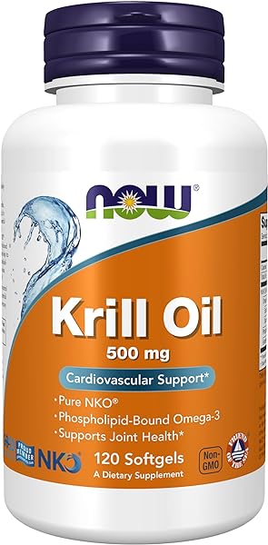 NOW Supplements, Neptune Krill Oil 500 mg, Phospholipid-Bound Omega-3, Cardiovascular Support*, 120 Softgels in Pakistan