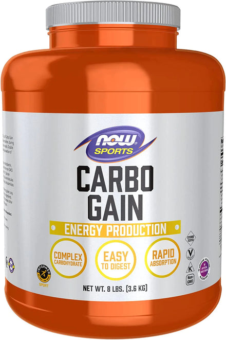 NOW Sports Nutrition, Carbo Gain Powder (Maltodextrin), Rapid Absorption, Energy Production, 8-Pound