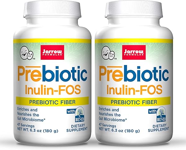 Jarrow Formulas Prebiotic Inulin FOS - 6.35 Ounce(Pack of 2) - Promotes Friendly Bacteria - Soluble Prebiotic Fibers - Promote Gut & Overall Health - Approx. 94 Total Servings in Pakistan in Pakistan