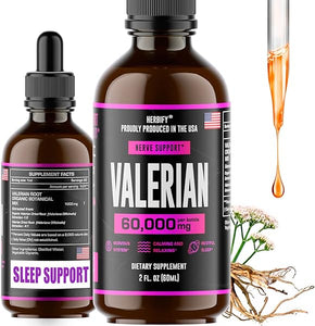 Valerian Root - Valerian Root Natural Supplement - Valerian Root Tincture – Nervous System Support - Vegan, Organic, 2 Fl oz in Pakistan