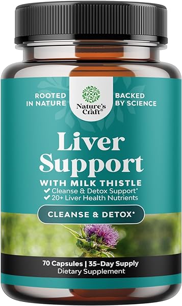 Liver Cleanse Detox & Repair Formula - Herbal Liver Support Supplement with Milk Thistle Dandelion Root Turmeric and Artichoke Extract for Liver Health - Silymarin Liver Detox 70 Capsules in Pakistan in Pakistan