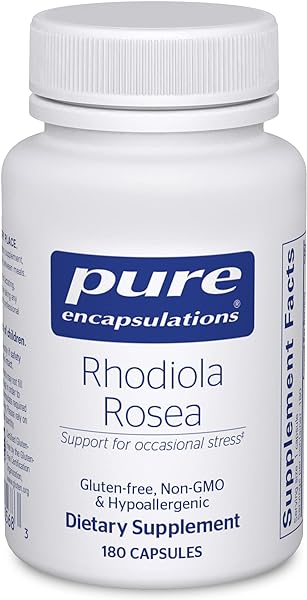 Pure Encapsulations Rhodiola Rosea | Hypoallergenic Supplement to Moderate Occasional Physical Stress and Discomfort | 180 Capsules in Pakistan