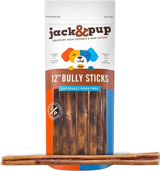 Jack&Pup Thick Bully Sticks 12 Inch Premium D in Pakistan