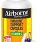 Airborne 1000mg Vitamin C with Zinc Effervescent Tablets, Immune Support Supplement with Powerful Antioxidants Vitamins A C & E - 30 Fizzy Drink Tablets, Zesty Orange Flavor