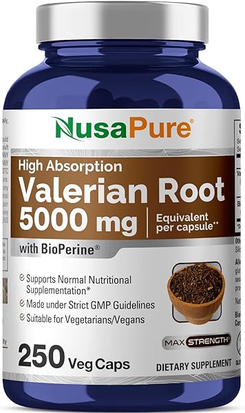 NusaPure Valerian Root 5000 mg Per Veggie Cap in Pakistan