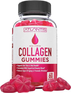 Collagen Gummies For Women - Multi Collagen Supplement Formulated with Collagen Types 1 & 3, Vitamins & Superfruit Beauty Blend - Hair Nails And Skin Vitamins For Women - 60 Collagen Peptides Gummies in Pakistan