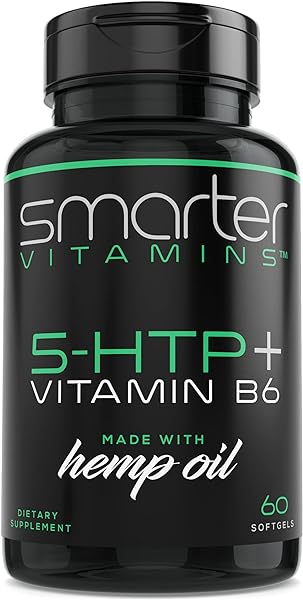 200mg 5-HTP + Vitamin B6, Natural Stress Relaxation, Mood & Sleep Boost, Extended Time Release, 60 softgels, 30 Servings in Pakistan