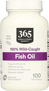 365 by Whole Foods Market, Supplements - EFAs, Fish Oil (100% Wild Caught), 100 Count in Pakistan