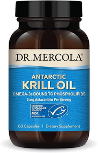 Dr. Mercola Antarctic Krill Oil, 30 Servings (60 Capsules), Dietary Supplement, Support Organ, Bone and Joint Health, Non GMO, MSC Certified in Pakistan