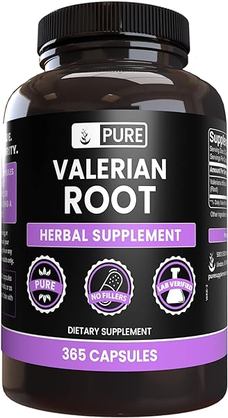 PURE ORIGINAL INGREDIENTS Valerian Root (365 Capsules) No Magnesium Or Rice Fillers, Always Pure, Lab Verified in Pakistan in Pakistan